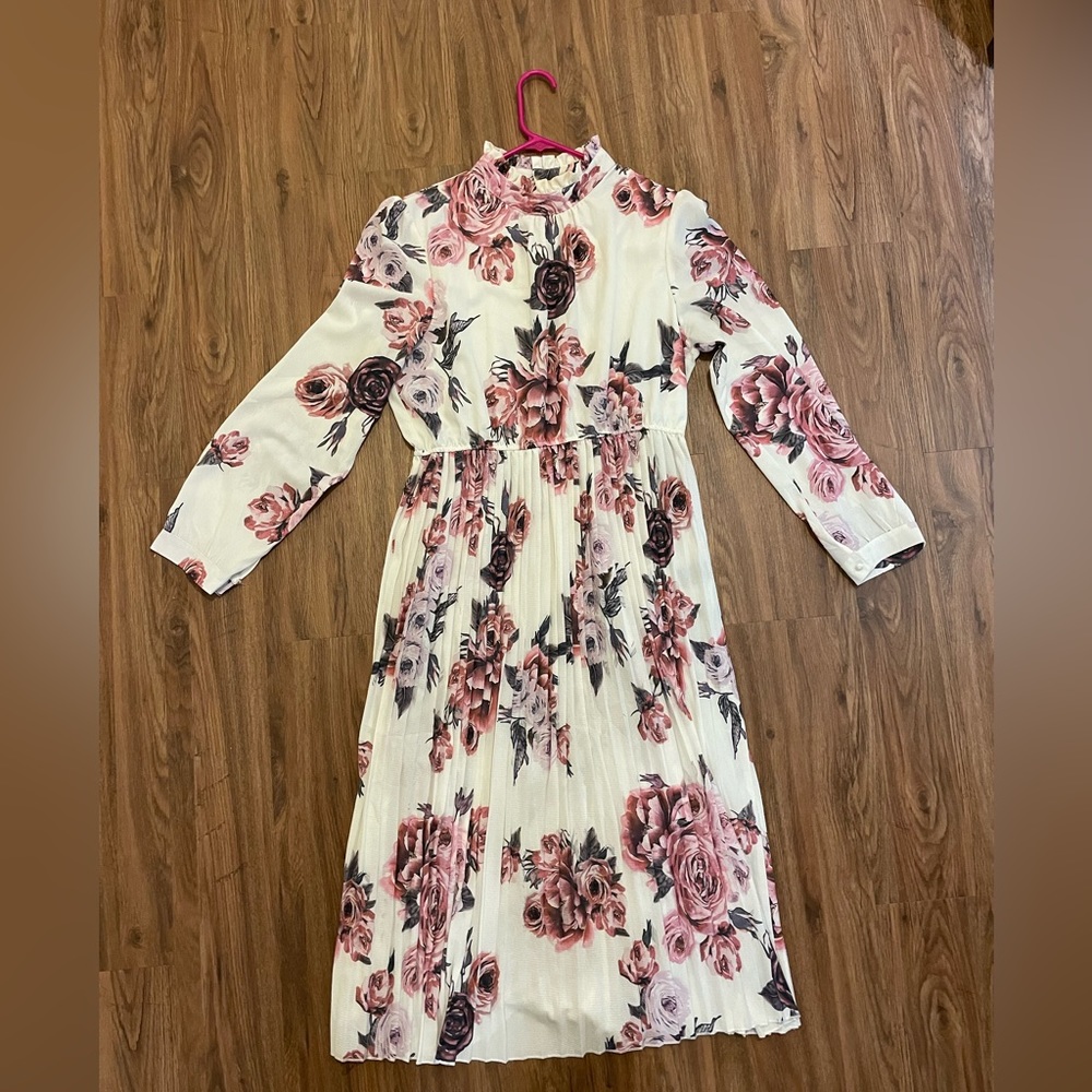 White Floral Dress